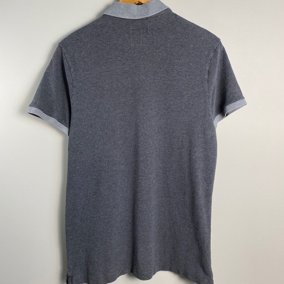 Abercrombie & Fitch Women's Gray Short Sleeve "Muscle" Polo Snap Shirt Size XL - Picture 6 of 11